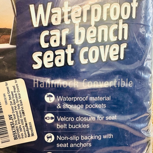 NEW URPOWER 6-In-1 Dog Car Seat Cover Pet Car Seat Waterproof Standard 58L x 54W - Picture 3 of 7